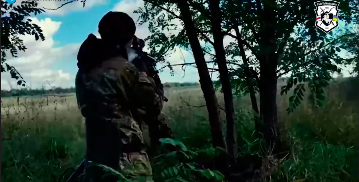 Боец полка Калиновского / кадр из видео
