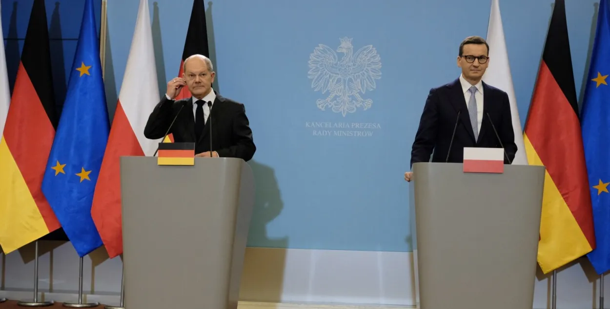 Олаф Шольц і Матэвуш Маравецкі / Reuters​
