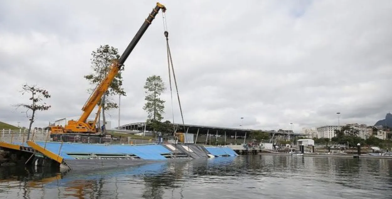 У Рыа абрынуўся стапель для водных відаў спорту на Алімпіядзе