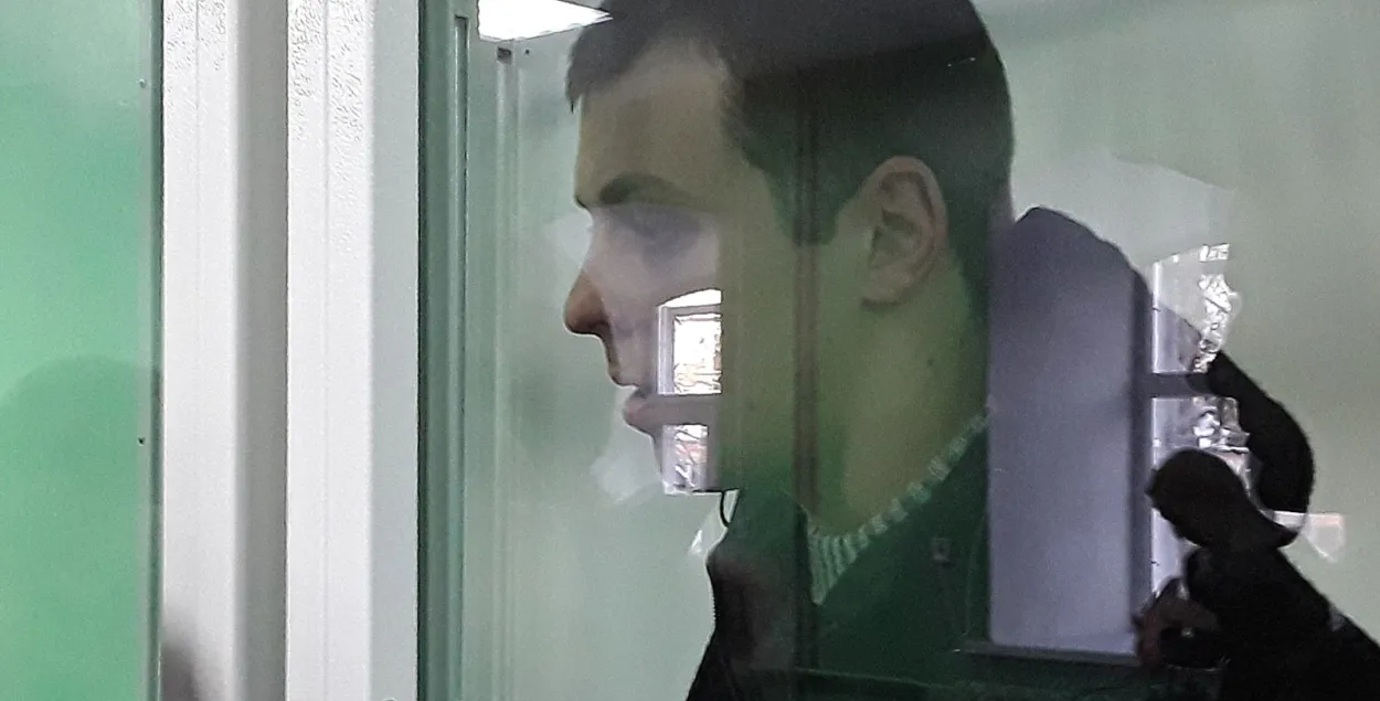 Yury Palityka in court. Photo: svaboda.org