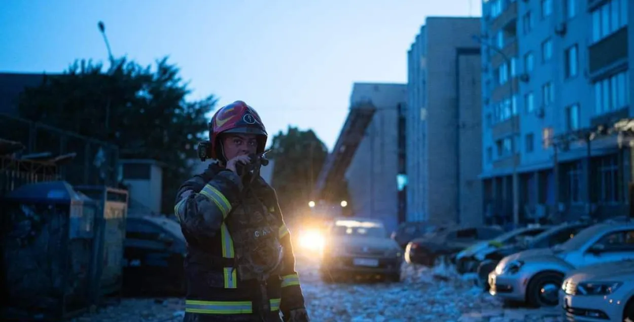 В результате ночной атаке на Киев есть погибший и пострадавшие / ГСЧС Украины
