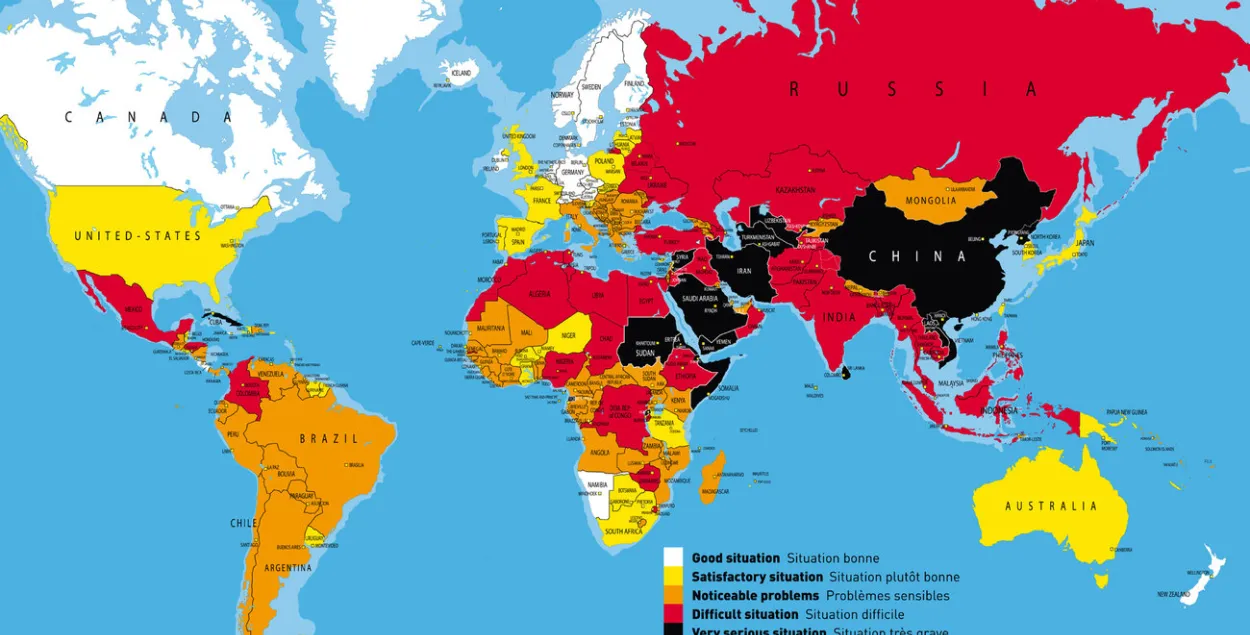 Індэкс свабоды прэсы — 2016: Расце ціск на беларускія медыя 