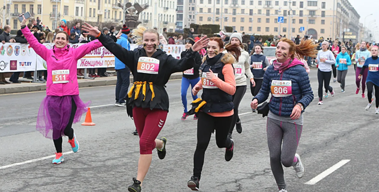 На забег Beauty Run у Мінску выйшлі Чаркашына, Хіжанкова, Касянкова