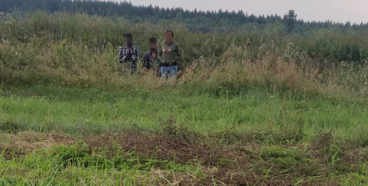 Задержанная возле белорусской границы группа нелегалов / pasienis.lt