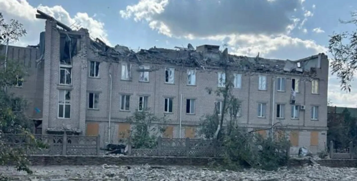 Больница в Бериславе после ракетного удара