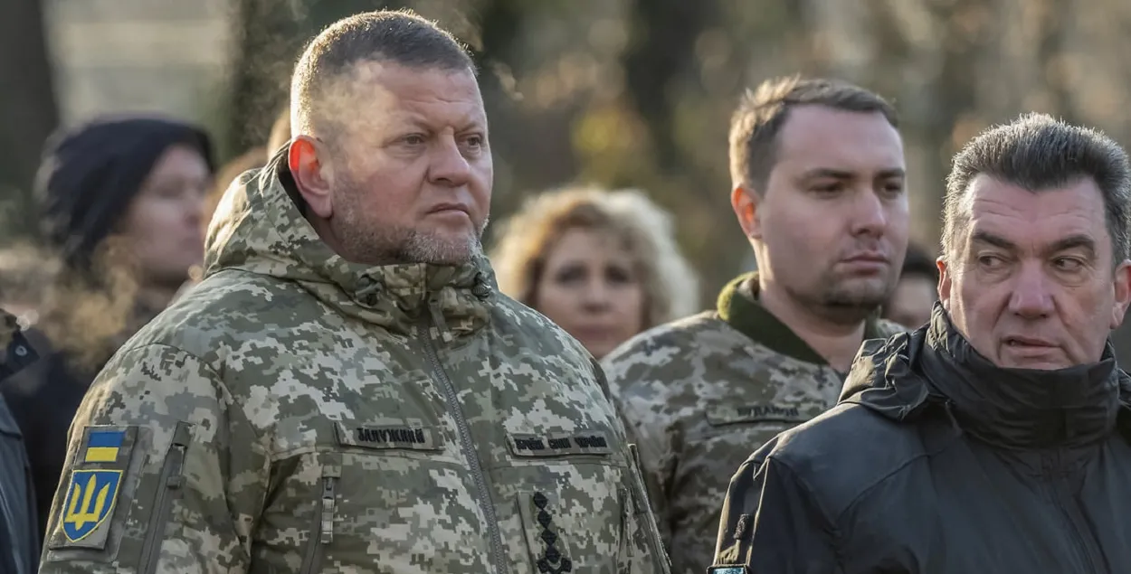 Валерий Залужный, Кирилл Буданов и Алексей Данилов, секретарь Совета по нацбезопасности и обороне
