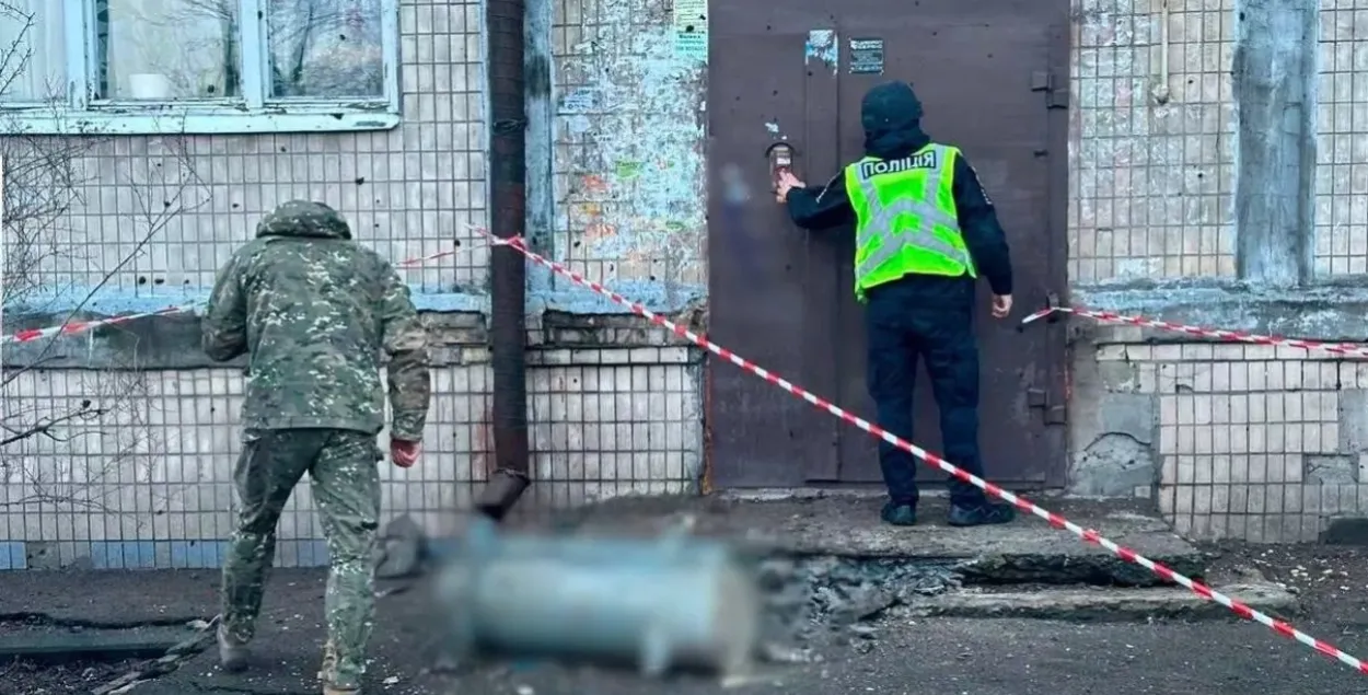 Последствия ракетной атаки на Киев
