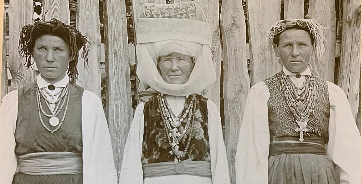 Жыхаркі Давыд-Гарадка ў 1912 годзе
