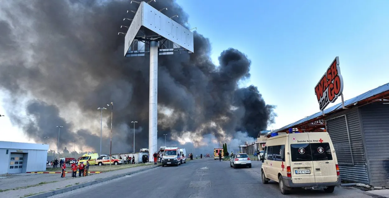 Пожар в гипермаркете "Эпицентр" 25 мая
