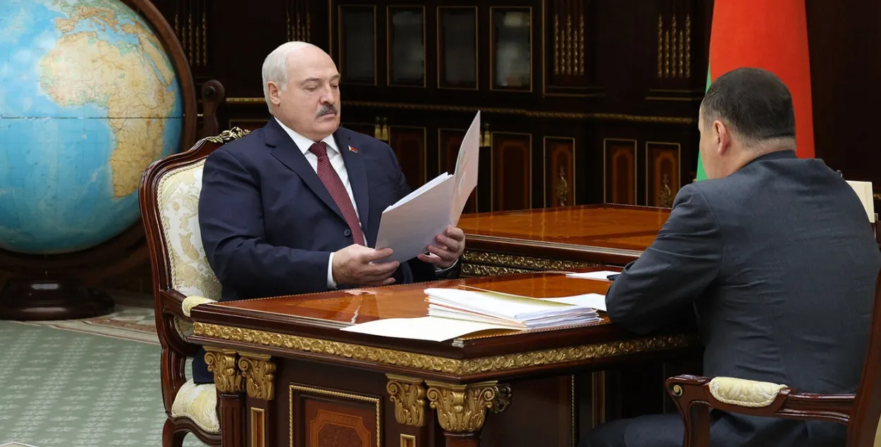 Александр Лукашенко и Роман Головченко
