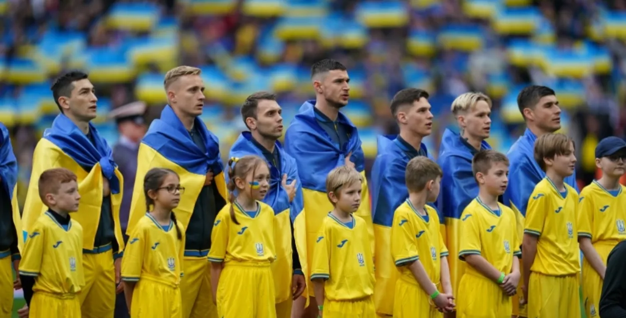 Зборная Украіны перад першым матчам на Еўра-2024

