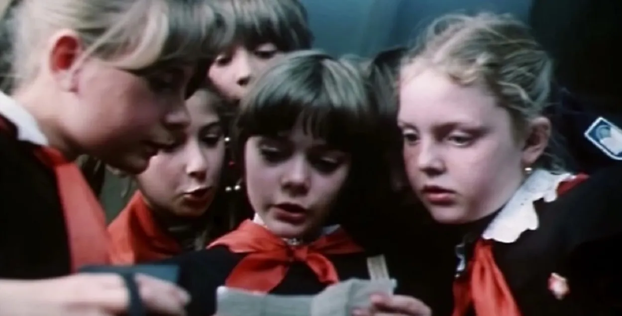 Кадр з фільма "Госця з будучыні", знятага ў 1980-я
