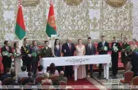Аляксандр Лукашэнка на рэспубліканскім балі выпускнікоў / БЕЛТА