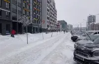 Снег у Мінску / Еўрарадыё

