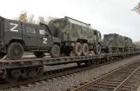 Поезд с военной техникой / Минобороны РФ, иллюстративное фото
