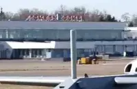 Гражданский аэропорт Гомеля на видео Минобороны России