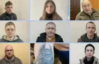 Задержанные жители Гомеля / кадр из видео ГУБОПиКа
