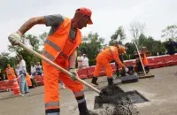 Паказальны "ямачны рамонт"
