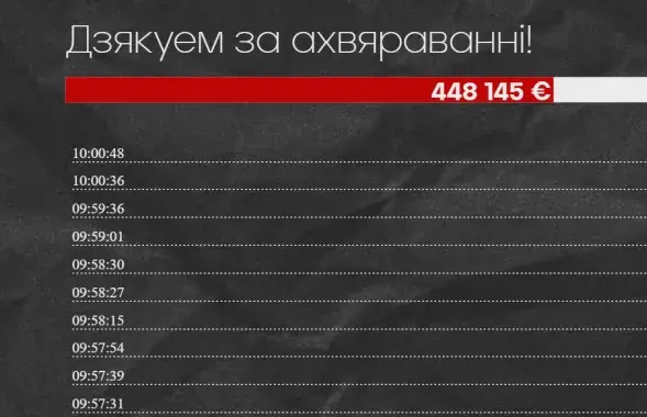 Агучаная Святланай Ціханоўскай мэта сабраць 500 тысяч еўра выглядае цалкам рэальнай