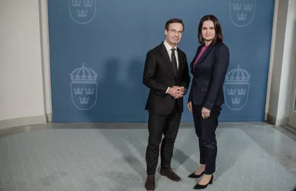Светлана Тихановская с премьер-министром Швеции / https://twitter.com/Tsihanouskaya
