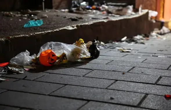 Месца трагедыі ў сталіцы Паўднёвай Карэі, дзе здарылася цісканіна на Хэлоўін&nbsp;/ Reuters
