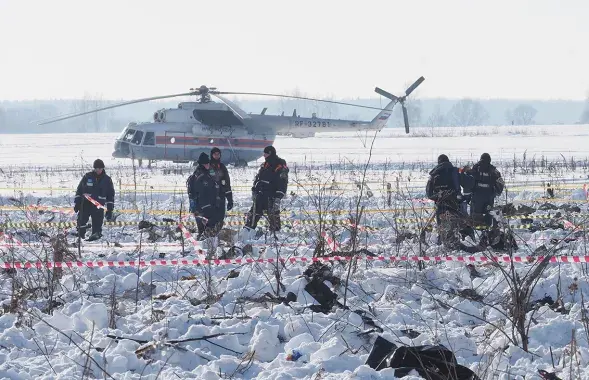 Место крушения Ан-148. Фото: ТАСС