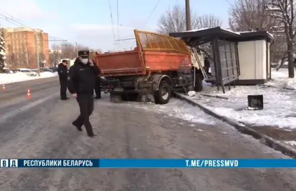 На месте происшествия / Скриншот с видео ГАИ​