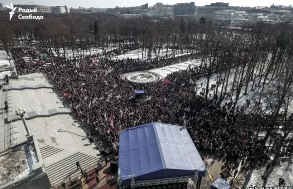 Концерт в честь столетия провозглашения БНР. Фото: &quot;Радио Свобода&quot;.