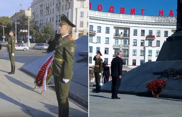 Трафик цветов на площади Победы: вчера и сегодня. Фото: Еврорадио.