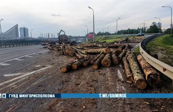 На месте происшествия на МКАД / @gaiminsk