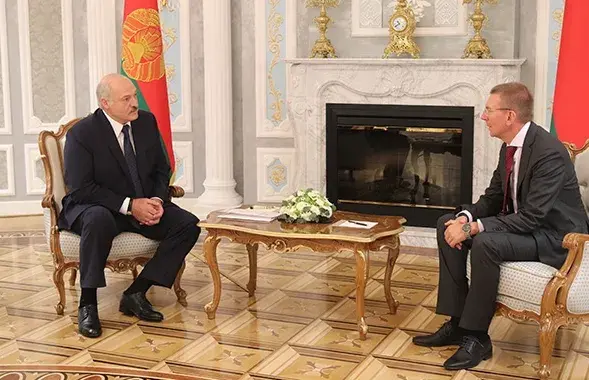 Александр Лукашенко и Эдгарс Ринкевичс​ / president.gov.by