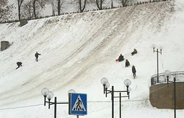 Горка в парке Подниколье / tvrmogilev.by