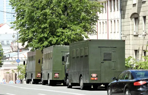 Милиция готовится к вечернему пикету в центре Минска​