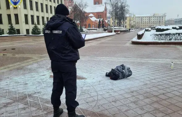 СК подтвердил самоподжог мужчины на площади Независимости / t.me/skgovby​