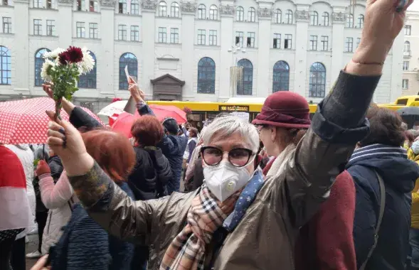 Марш пенсионеров в Минске 12 октября / Еврорадио​