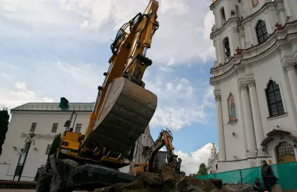 Будаўнічыя працы ў гістарычным цэнтры Віцебска​ /&nbsp;news.vitebsk.cc