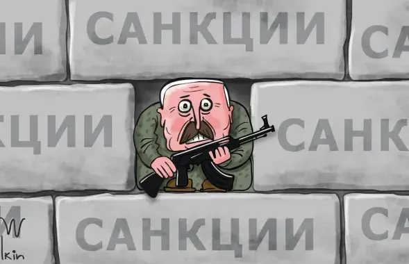 Санкции и Александр Лукашенко / Карикатура dw.com
