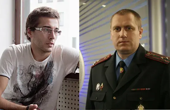 Блогер Антон Мотолько и пресс-секретарь МВД Константин Шалькевич​