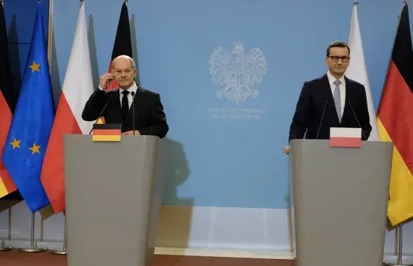 Олаф Шольц і Матэвуш Маравецкі / Reuters​