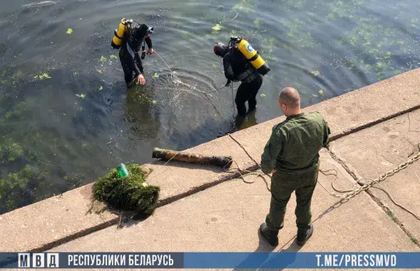 Снаряды, найденные в реке в Гомеле / МВД​