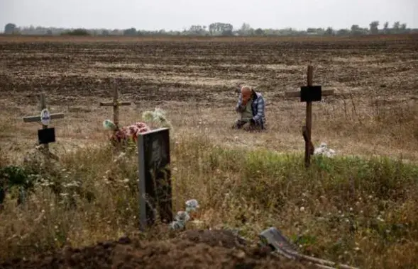 Валерый Козыр, які страціў дачку і зяця ў выніку трапляння ракеты ў кавярню