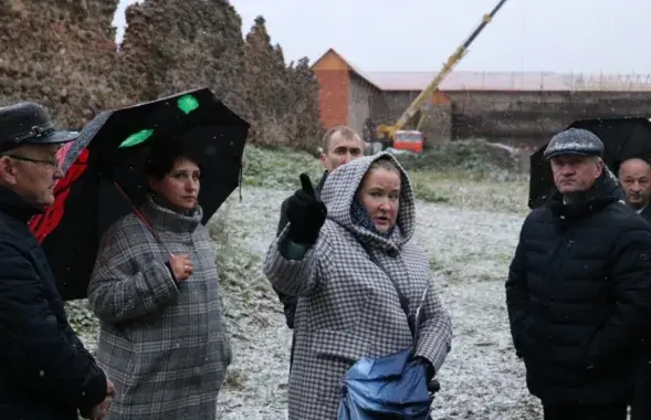 Анатолий Маркевич (справа) в Кревском замке