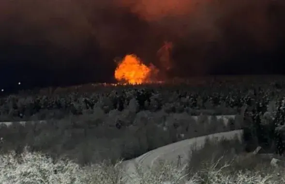 Аварыя на ЛЭП пад Віцебскам