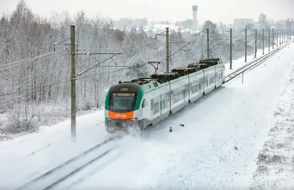 Міліцыянеры затрымалі пасажырскі цягнік