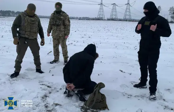 Задержанный в Украине агент-белорус
