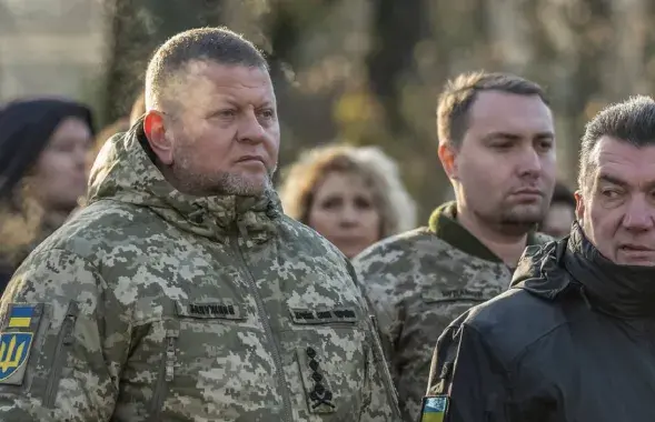 Валерий Залужный, Кирилл Буданов и Алексей Данилов, секретарь Совета по нацбезопасности и обороне
