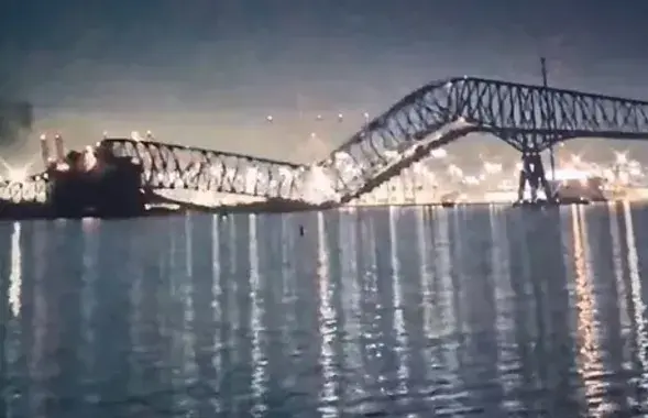 Пострадавший мост в Балтиморе&nbsp;
