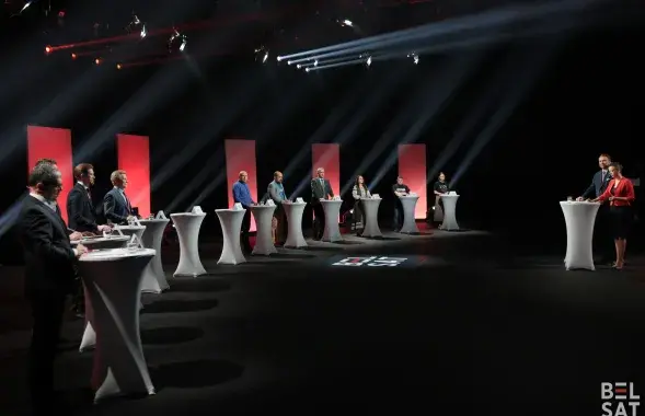 Дебаты в КС на телеканале "Белсат"
