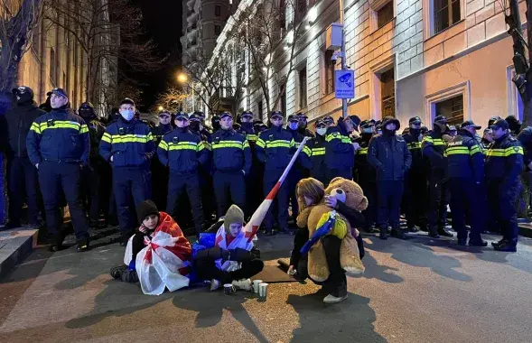 Акция протеста в Тбилиси
