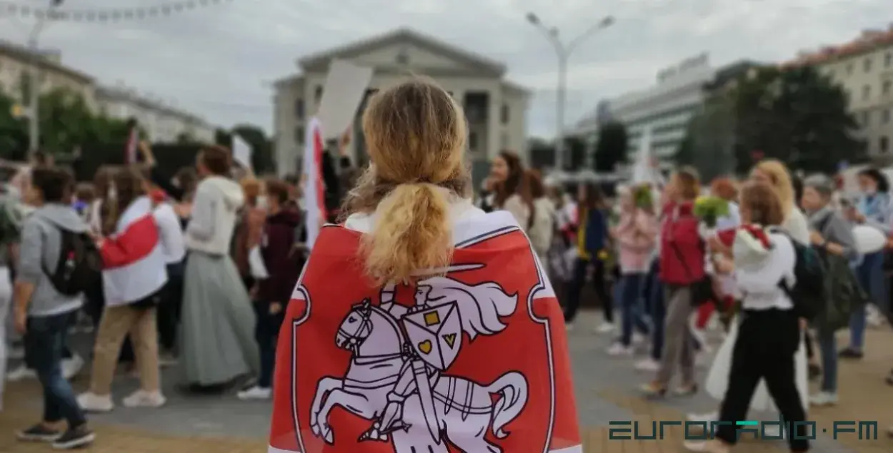 Женский марш в Минске в августе 2020-го
